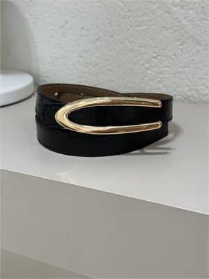 Oval Toka Gold Kemer Siyah