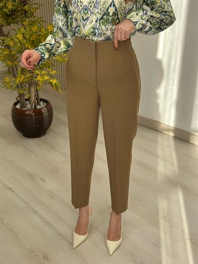 Premıum Kalite Pensli Pantolon Olive