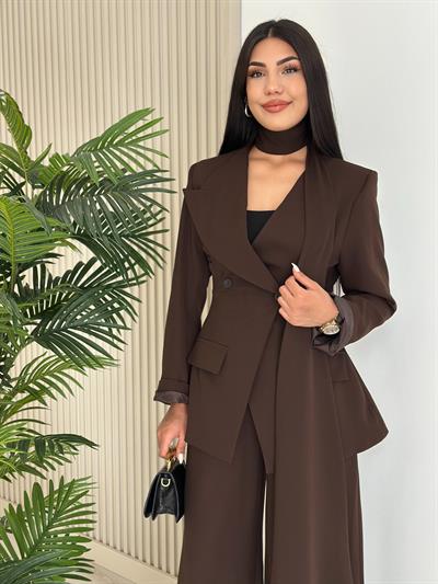 Premium Seri Üçlü Takım Kahve