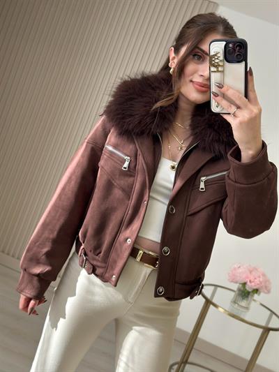 Robin Süet İçi Peluş Dolgulu Mont Taba