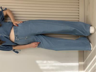 Tensel Kumaş Beli Lastikli Orj. Marka Pantolon