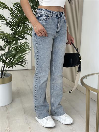 Tırnaklı Boru Paça Jean 