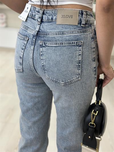 Tırnaklı Boru Paça Jean 