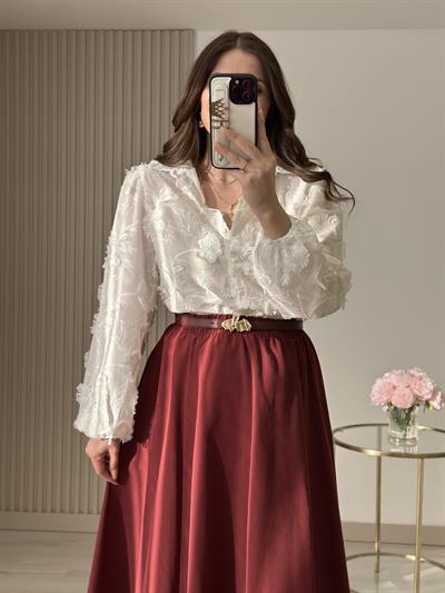 Üç Boyutlu Uzun Kollu Sakallı Gömlek