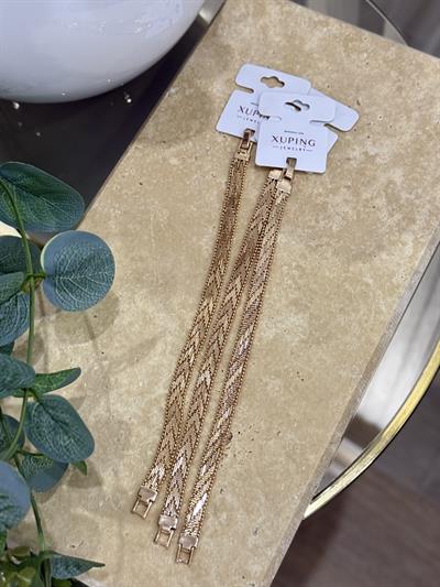 Xupıng Hasır Rose Gold İnce Bileklik 