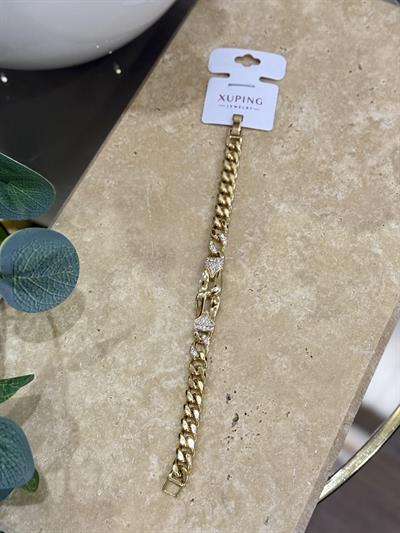 Xupıng Lale Kalın Bileklik Gold