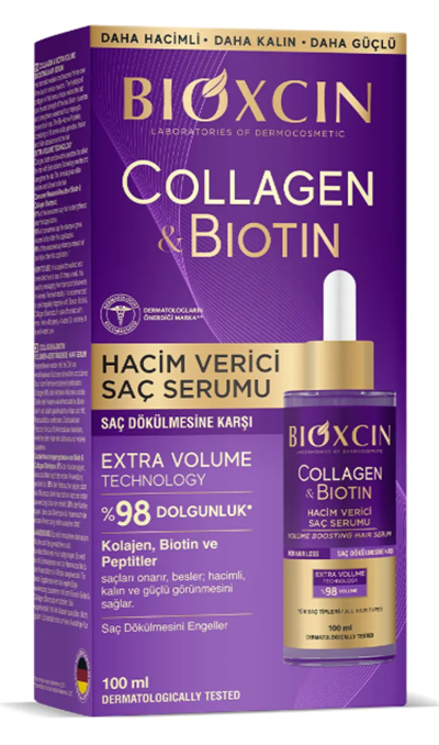 Bioxcin Collagen & Biotin Ekstra Hacim Serumu 100 Ml
