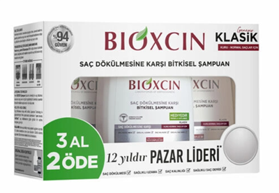 Bioxcin Genesis Kuru ve Normal Saçlar için Şampuan 3 x 300ml | 3 AL 2 ÖDE