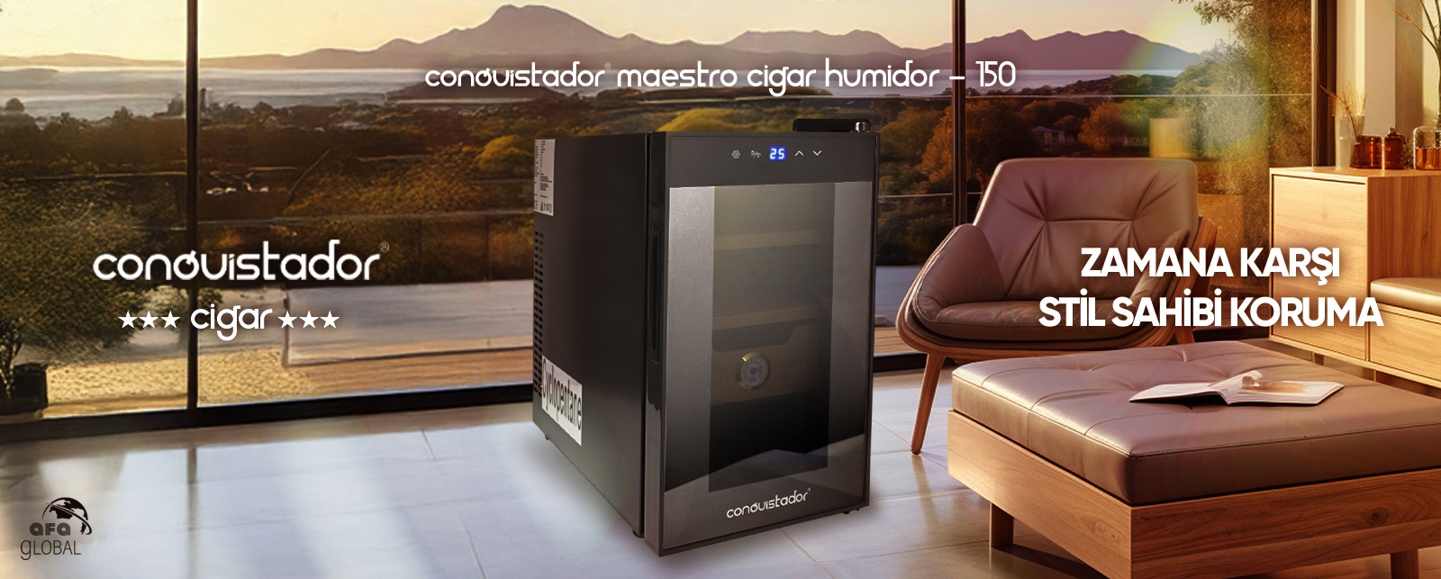 Conquistador Maestro Cigar Humidır 150