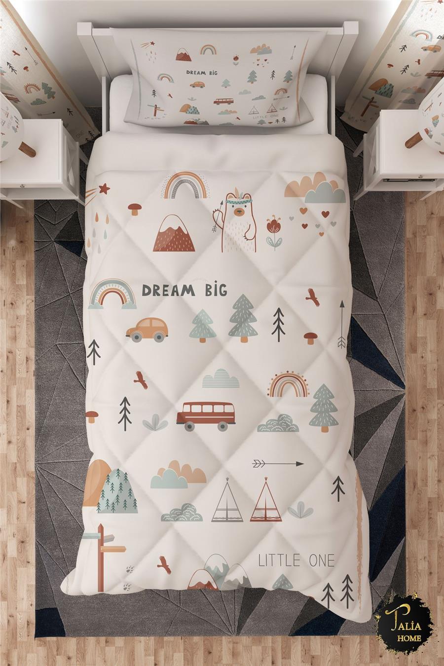 Dream Big  Tek Kişilik Çocuk Yorganı Uyku Seti