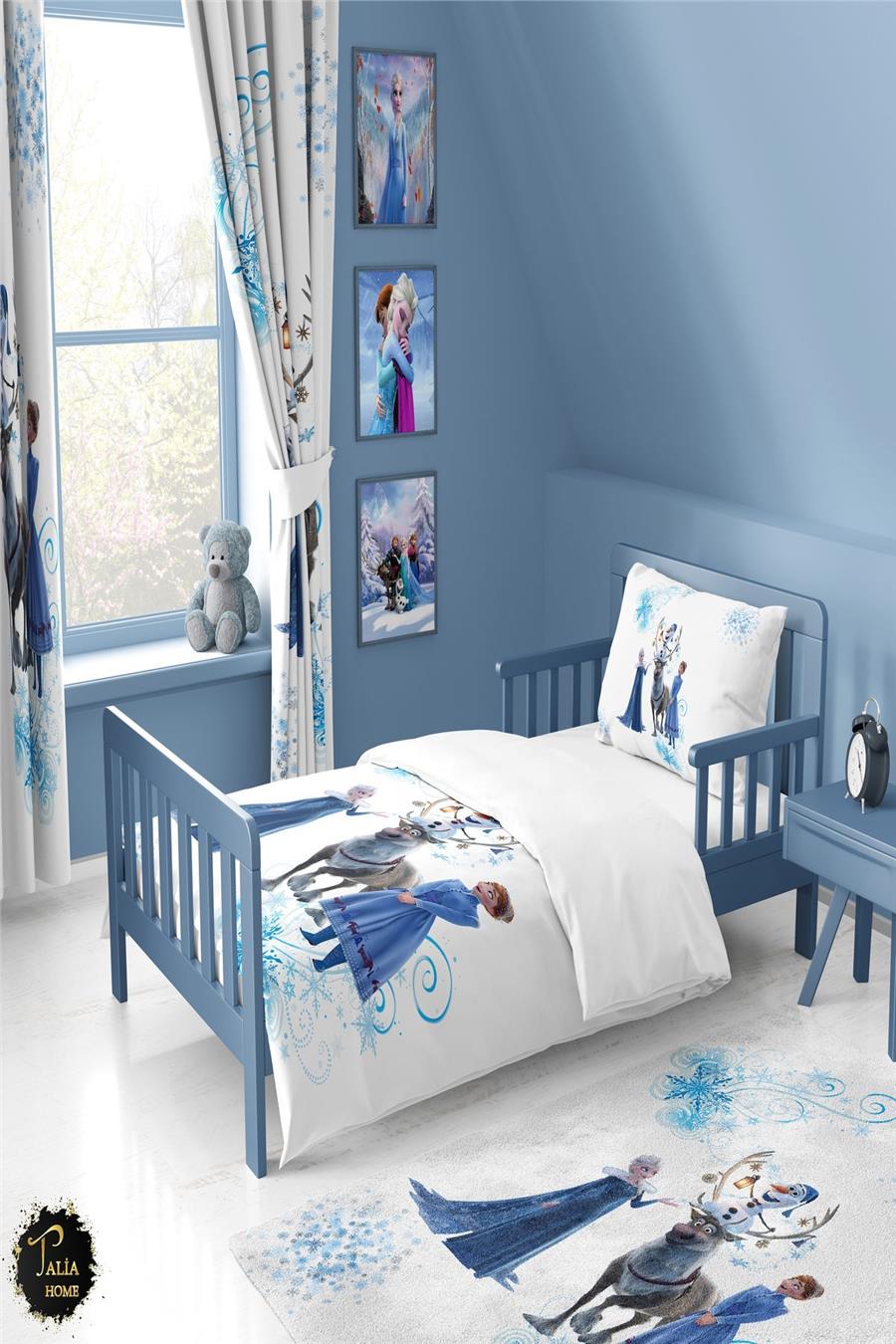 Karlar Ülkesi Elsa Desenli Elsalı Çocuk Ve Bebek Nevresim Takımı Tlan-312