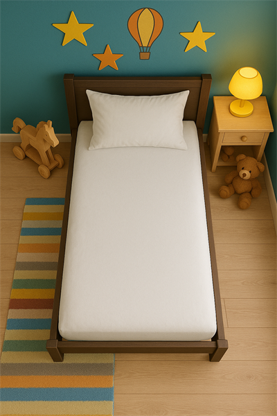 Talia Home Tek Kişilik Beyaz Lastikli Çarşaf 100x200cm Tlac-001