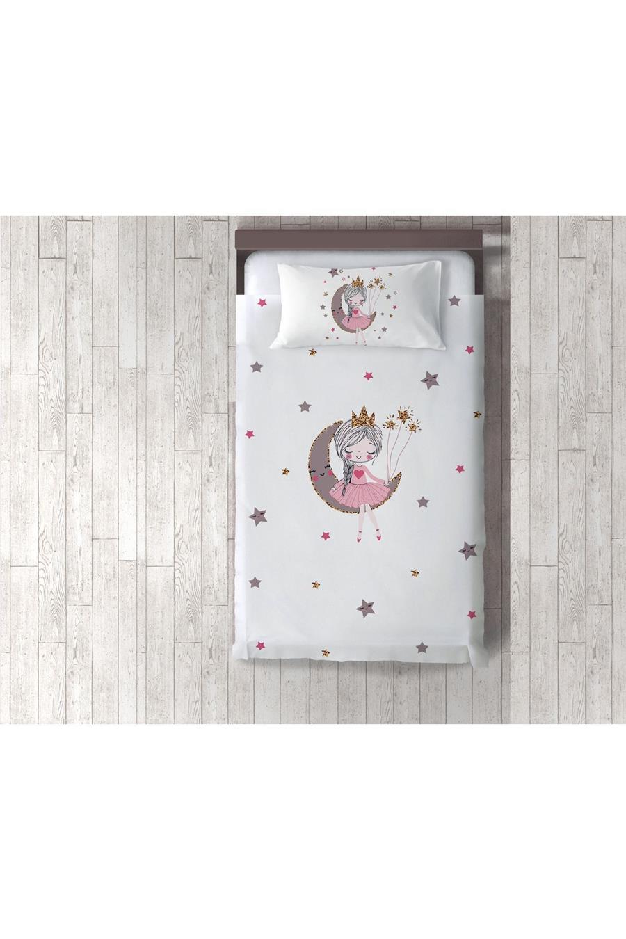 Çocuk Odası Bebek Odası Prensesli Yatak Örtüsü