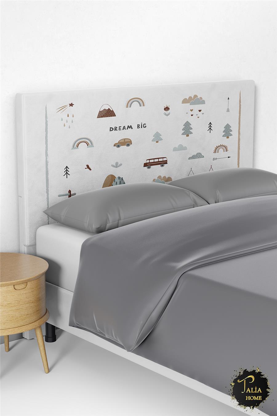 Dream Big Doğa Desenli Yatak Baza Başlık Kılıfı TLABK-057