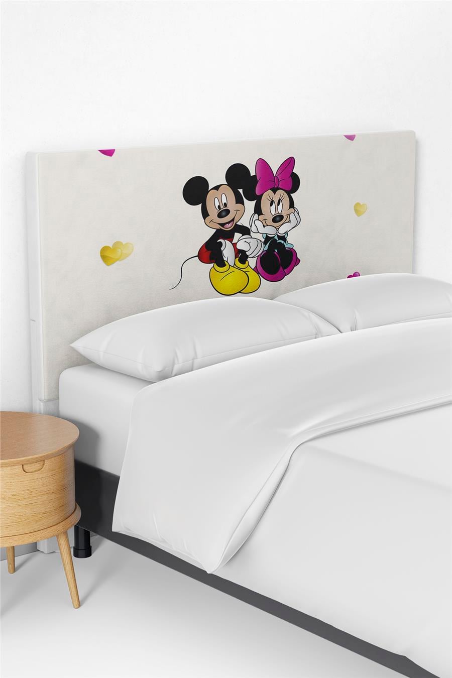 Mickey Mouse Desenli Yatak Baza Başlık Kılıfı TLABK-112