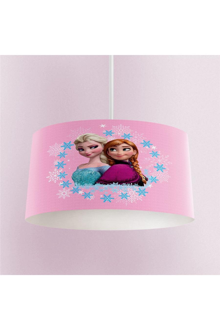 Pembe Elsa Anna Desen Çocuk Ve Bebek Odası Sarkıt Avize Tlav-153