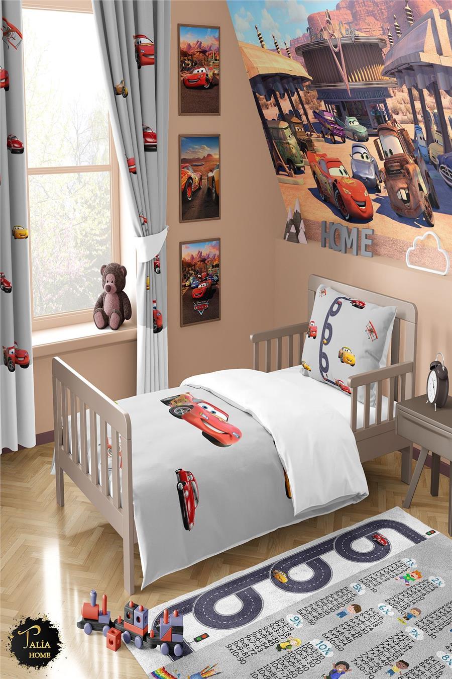 Şimşek Mcqueen Desenli Çocuk Nevresim Takımı Tlan-107
