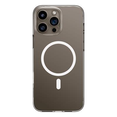 Baseus Crystal Series Manyetik iPhone 16 Pro Max Uyumlu Telefon Kılıfı - Şeffaf