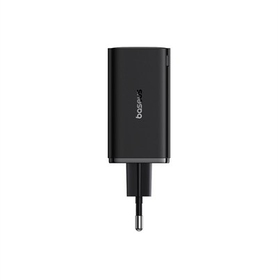 Baseus GaN6 Pro 65W GaN 4 Port (2 USB-C + 2 USB-A) PD Hızlı Şarj Adaptörü - Siyah