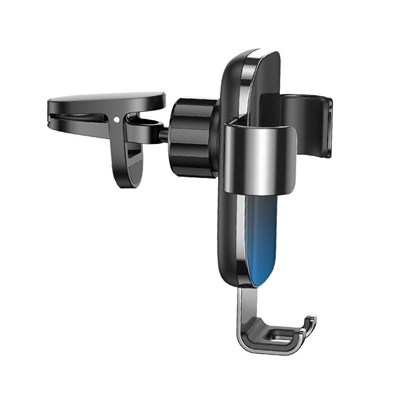 Baseus Glaze Gravity 360° Dönebilir Otomatik Kavramalı Havalandırma Izgarası Uyumlu Araç İçi Telefon Tutucu - Siyah