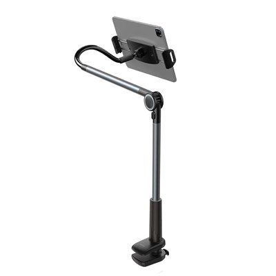 Baseus Otaku Life 360° Ayarlanabilir Katlanabilir Esnek Kollu Telefon ve Tablet Tutucu Stand - Siyah