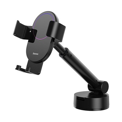 Baseus Simplism Gravity Teleskopik Uzatılabilir Otomatik Kavramalı Ön Cam Araç İçi Telefon Tutucu - Siyah