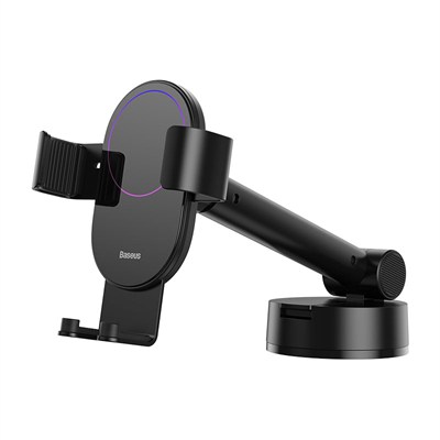 Baseus Simplism Gravity Teleskopik Uzatılabilir Otomatik Kavramalı Ön Cam Araç İçi Telefon Tutucu - Siyah