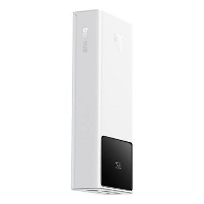 Baseus Star-Lord 20.000mAh 30W PD 3 Port Dijital Göstergeli Hızlı Şarj Powerbank - Beyaz