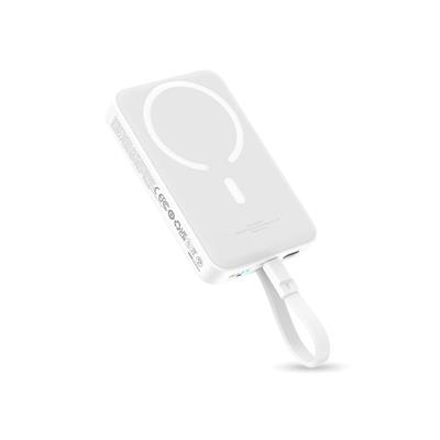 Baseus 10.000 mAh Manyetik Mini Kablosuz Hızlı Şarj Powerbank 30W – Beyaz