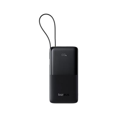 Baseus Bipow 2 10.000 mAh 20W Entegre USB-C Kablolu Powerbank – Siyah