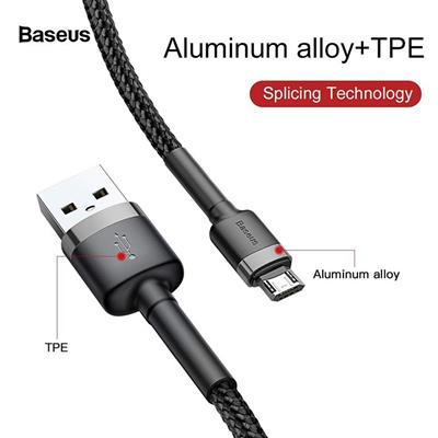 Baseus Cafule Micro USB 1M 2.4A Şarj Kablosu – Siyah