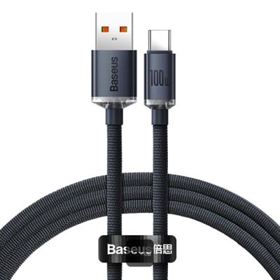 BASEUS Crystal Shine 100W Type-C Kablo 1.2M - Siyah