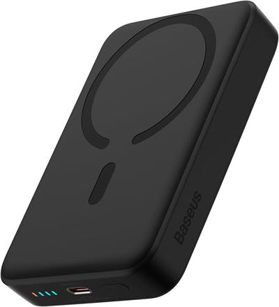 BASEUS Magsafe Mini Type-C Kablolu Wireless 30W 10.000 mAh Taşınabilir Şarj Cihazı - Siyah