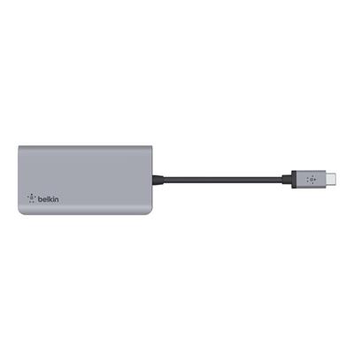 Belkin AVC006BTSGY USB-Cden 4 in 1 Çoğaltıcı Adaptör