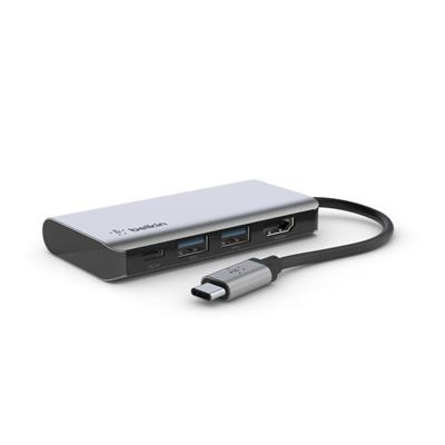 Belkin AVC006BTSGY USB-Cden 4 in 1 Çoğaltıcı Adaptör
