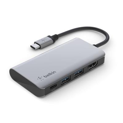 Belkin AVC006BTSGY USB-Cden 4 in 1 Çoğaltıcı Adaptör