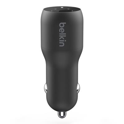 Belkin Araç Şarjı 2li USB-A/C 37W- Siyah