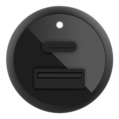 Belkin Araç Şarjı 2li USB-A/C 37W- Siyah
