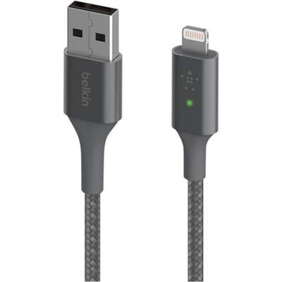 Belkin Smart LED Şarj Kablosu USB-Gri 