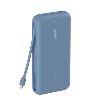 Belkin BPB024HQBL 20K 30W Powerbank – Entegre USB‑C Kabloyla - Mavi