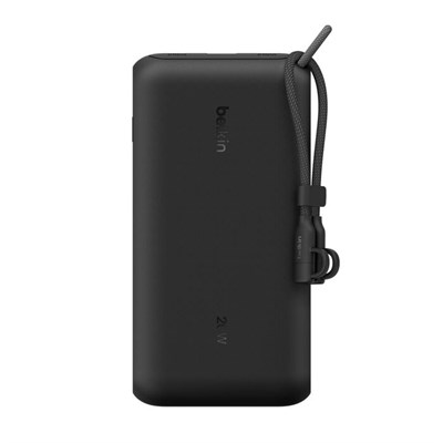 Belkin BPB028HQBK BoostCharge 20.000mAh 20W PD Dijital Ekranlı 3 Port Powerbank - Siyah