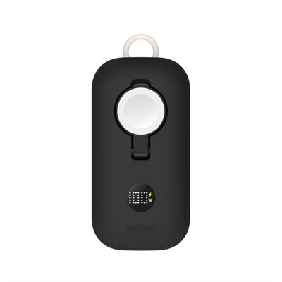 Belkin BPD012HQBK 10.000mAh 45W Dahili USB-C Kablolu Apple Watch Şarjlı Powerbank - Siyah