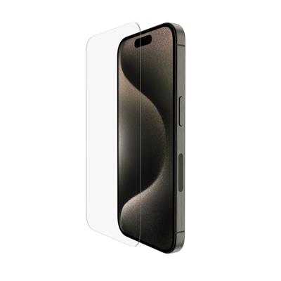 Belkin iPhone 15 Pro Için Ultra Temperli Cam Ekran Koruyucu (Kolay Hizalama Tepsili) / OVA133ZZ