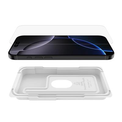 Belkin OVA174HQ ScreenForce InvisiGlass iPhone 16 Pro Max Uyumlu (Kolay Hizalama Tepsili) Antimikrobiyal Ekran Koruyucu