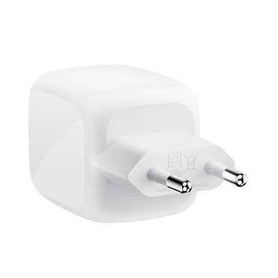 Belkin WCH020KQWH BoostCharge Pro 2-Port USB-C GaN 67W Şarj Adaptörü – Beyaz