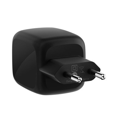 Belkin WCH020KQBK BoostCharge Pro 2-Port USB-C GaN 67W Şarj Adaptörü – Siyah