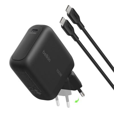 Belkin WCH025KQ1.5BKB6 BoostCharge 100W GaN USB-C Hızlı Şarj Adaptörü + 1.5 Metre USB-C Kablo - SiyahBelkin WCH025KQ1.5BKB6 BoostCharge 100W GaN USB-C Hızlı Şarj Adaptörü + 1.5 Metre USB-C Kablo - SiyahBelkinŞarj CihazlarıWCH025KQ1.5BKB6