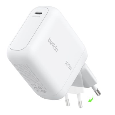 Belkin WCH025KQWH BoostCharge 100W USB-C GaN Hızlı Şarj Adaptörü - BeyazBelkin WCH025KQWH BoostCharge 100W USB-C GaN Hızlı Şarj Adaptörü - BeyazBelkinŞarj CihazlarıWCH025KQWH