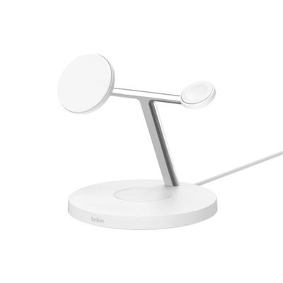 Belkin WIZ032KQWH BoostCharge Pro 3in1 Qi2 15W Kablosuz Şarj Standı - Beyaz