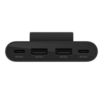 Belkin 4-Port Type C-A Power Extender 2M- Siyah